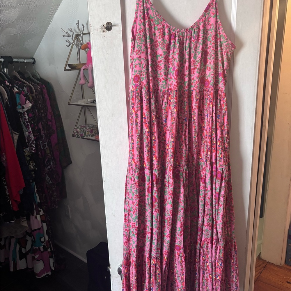 Chelsea & Theodore Pink Pleated Sundress
